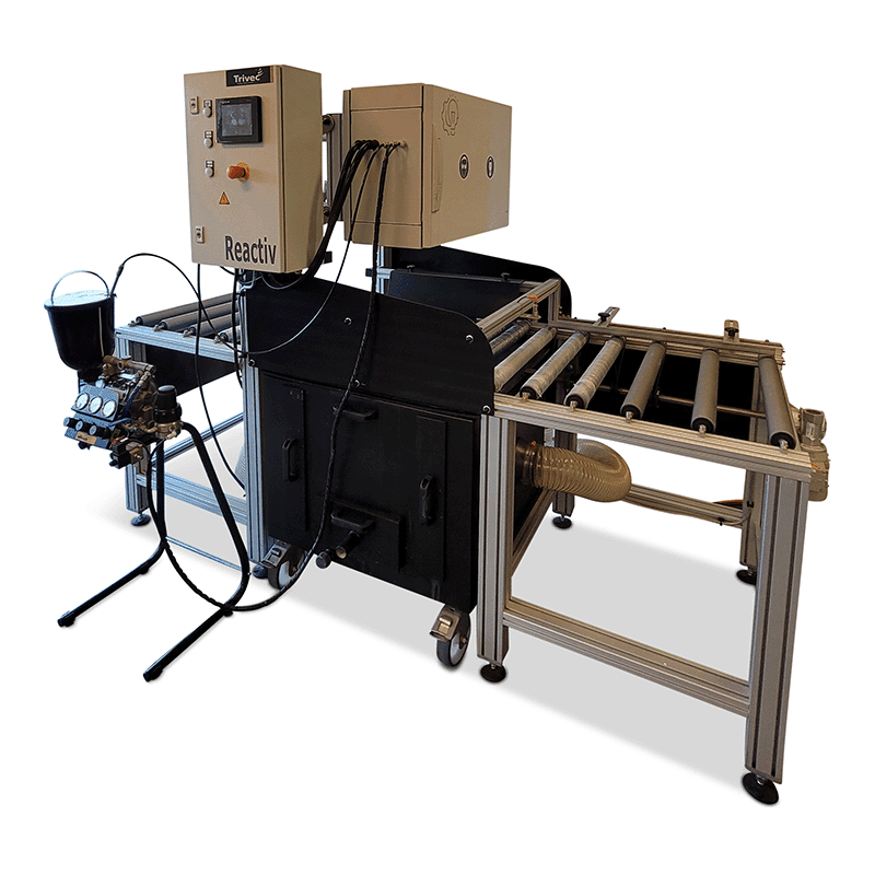 Reactive-stain-sprayer-input-output-right