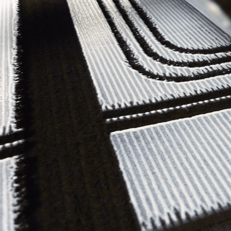 Sheet-impregnation-result-black-white-pattern