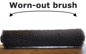 Worn out brush 2 Worn out brush 2
